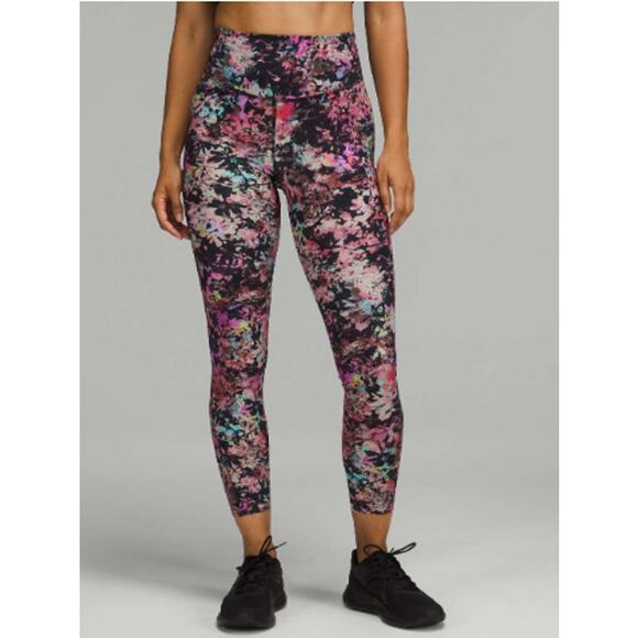 4 Lululemon Base Pace High-Rise Tight 25" Leggings Stencil Blossom - Picture 1 of 5